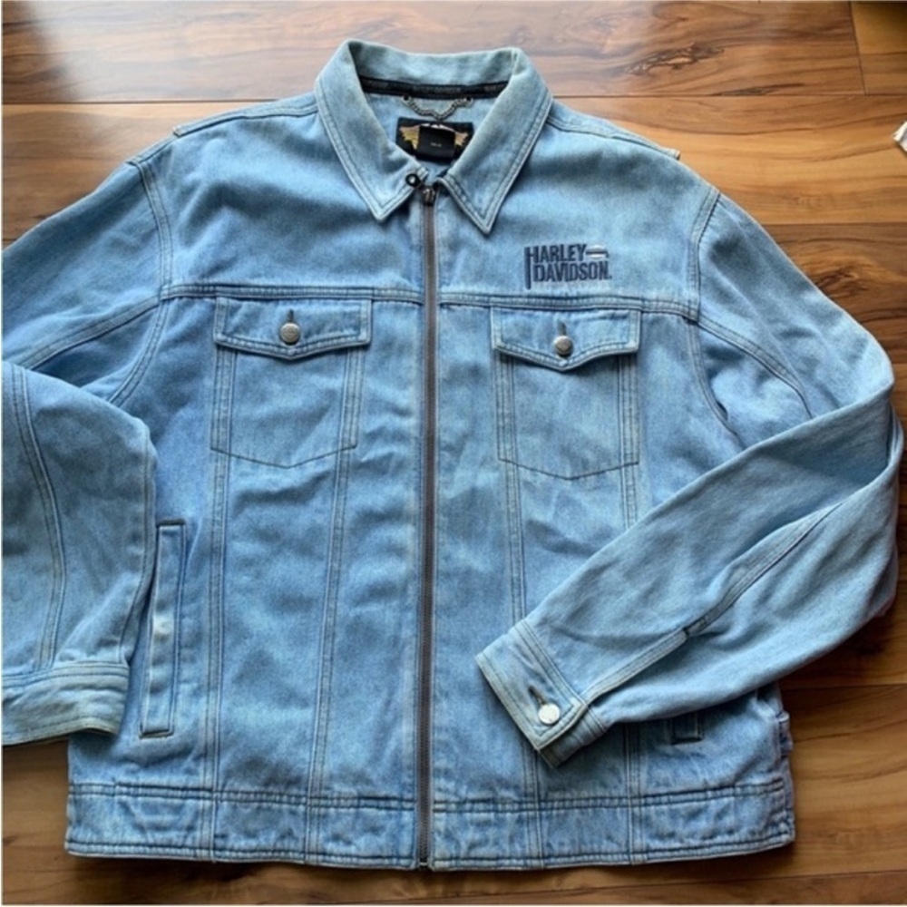 Harley Davidson vintage denim jacket L